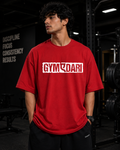 Men's Oversized Red Gym T-Shirt
